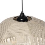 GLOBOSTAR® PLUVIA 205-0081 Boho Κρεμαστό Φωτιστικό Οροφής με Ντουί 1 x E27 AC 220-240V IP20 - Μπεζ - M40 x Π40 x Υ70cm - Image 11