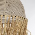 GLOBOSTAR® PLUVIA 205-0081 Boho Κρεμαστό Φωτιστικό Οροφής με Ντουί 1 x E27 AC 220-240V IP20 - Μπεζ - M40 x Π40 x Υ70cm - Image 9