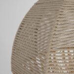 GLOBOSTAR® PLUVIA 205-0081 Boho Κρεμαστό Φωτιστικό Οροφής με Ντουί 1 x E27 AC 220-240V IP20 - Μπεζ - M40 x Π40 x Υ70cm - Image 10