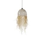 GLOBOSTAR® PLUVIA 205-0082 Boho Κρεμαστό Φωτιστικό Οροφής με Ντουί 1 x E27 AC 220-240V IP20 - Μπεζ - M30 x Π30 x Υ70cm - Image 5