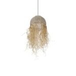 GLOBOSTAR® PLUVIA 205-0082 Boho Κρεμαστό Φωτιστικό Οροφής με Ντουί 1 x E27 AC 220-240V IP20 - Μπεζ - M30 x Π30 x Υ70cm - Image 6