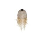 GLOBOSTAR® PLUVIA 205-0082 Boho Κρεμαστό Φωτιστικό Οροφής με Ντουί 1 x E27 AC 220-240V IP20 - Μπεζ - M30 x Π30 x Υ70cm - Image 7