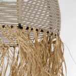 GLOBOSTAR® PLUVIA 205-0082 Boho Κρεμαστό Φωτιστικό Οροφής με Ντουί 1 x E27 AC 220-240V IP20 - Μπεζ - M30 x Π30 x Υ70cm - Image 9