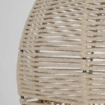 GLOBOSTAR® PLUVIA 205-0082 Boho Κρεμαστό Φωτιστικό Οροφής με Ντουί 1 x E27 AC 220-240V IP20 - Μπεζ - M30 x Π30 x Υ70cm - Image 10