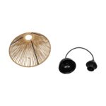 GLOBOSTAR® FUNIS 205-0084 Boho Κρεμαστό Φωτιστικό Οροφής με Ντουί 1 x E27 AC 220-240V IP20 - Μπεζ - M25 x Π25 x Υ16cm - Image 12