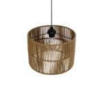 GLOBOSTAR® SAFA 205-0085 Boho Κρεμαστό Φωτιστικό Οροφής με Ντουί 1 x E27 AC 220-240V IP20 - Μπεζ - M30 x Π30 x Υ26cm - Image 7