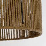 GLOBOSTAR® SAFA 205-0085 Boho Κρεμαστό Φωτιστικό Οροφής με Ντουί 1 x E27 AC 220-240V IP20 - Μπεζ - M30 x Π30 x Υ26cm - Image 8