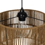 GLOBOSTAR® SAFA 205-0085 Boho Κρεμαστό Φωτιστικό Οροφής με Ντουί 1 x E27 AC 220-240V IP20 - Μπεζ - M30 x Π30 x Υ26cm - Image 10