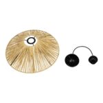 GLOBOSTAR® CHAPEAU 205-0086 Boho Κρεμαστό Φωτιστικό Οροφής με Ντουί 1 x E27 AC 220-240V IP20 - Μπεζ - M41 x Π41 x Υ17cm - Image 11