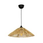 GLOBOSTAR® CHAPEAU 205-0086 Boho Κρεμαστό Φωτιστικό Οροφής με Ντουί 1 x E27 AC 220-240V IP20 - Μπεζ - M41 x Π41 x Υ17cm - Image 4