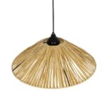 GLOBOSTAR® CHAPEAU 205-0086 Boho Κρεμαστό Φωτιστικό Οροφής με Ντουί 1 x E27 AC 220-240V IP20 - Μπεζ - M41 x Π41 x Υ17cm - Image 7