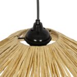 GLOBOSTAR® CHAPEAU 205-0086 Boho Κρεμαστό Φωτιστικό Οροφής με Ντουί 1 x E27 AC 220-240V IP20 - Μπεζ - M41 x Π41 x Υ17cm - Image 8