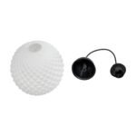 GLOBOSTAR® KEGEL 206-0004 Μοντέρνο Κρεμαστό Φωτιστικό Οροφής με Ντουί 1 x E27 AC 220-240V IP20 - Λευκό - Μ20 x Π20 x Υ20cm - Image 11