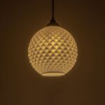 GLOBOSTAR® KEGEL 206-0004 Μοντέρνο Κρεμαστό Φωτιστικό Οροφής με Ντουί 1 x E27 AC 220-240V IP20 - Λευκό - Μ20 x Π20 x Υ20cm - Image 3