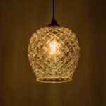 GLOBOSTAR® KEGEL 206-0006 Μοντέρνο Κρεμαστό Φωτιστικό Οροφής με Ντουί 1 x E27 AC 220-240V IP20 - Μαύρο Φιμέ - Μ19 x Π19 x Υ19cm - Image 3