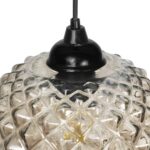 GLOBOSTAR® KEGEL 206-0006 Μοντέρνο Κρεμαστό Φωτιστικό Οροφής με Ντουί 1 x E27 AC 220-240V IP20 - Μαύρο Φιμέ - Μ19 x Π19 x Υ19cm - Image 9