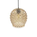 GLOBOSTAR® KEGEL 206-0007 Μοντέρνο Κρεμαστό Φωτιστικό Οροφής με Ντουί 1 x E27 AC 220-240V IP20 - Μελί - Μ19 x Π19 x Υ19cm - Image 6