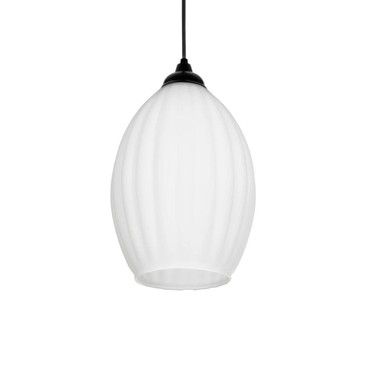 206_0008_0 GLOBOSTAR® GURIA 206-0008 Μοντέρνο Κρεμαστό Φωτιστικό Οροφής με Ντουί 1 x E27 AC 220-240V IP20 - Λευκό - Μ19 x Π19 x Υ26cm - Image 1