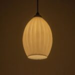 GLOBOSTAR® GURIA 206-0008 Μοντέρνο Κρεμαστό Φωτιστικό Οροφής με Ντουί 1 x E27 AC 220-240V IP20 - Λευκό - Μ19 x Π19 x Υ26cm - Image 3