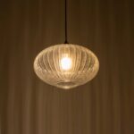 GLOBOSTAR® PERA 206-0009 Μοντέρνο Κρεμαστό Φωτιστικό Οροφής με Ντουί 1 x E27 AC 220-240V IP20 - Διάφανο - Μ30 x Π30 x Υ22cm - Image 3