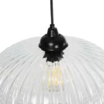 GLOBOSTAR® PERA 206-0009 Μοντέρνο Κρεμαστό Φωτιστικό Οροφής με Ντουί 1 x E27 AC 220-240V IP20 - Διάφανο - Μ30 x Π30 x Υ22cm - Image 9