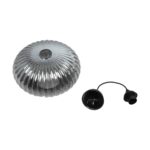 GLOBOSTAR® PERA 206-0010 Μοντέρνο Κρεμαστό Φωτιστικό Οροφής με Ντουί 1 x E27 AC 220-240V IP20 - Μαύρο Φιμέ - Μ30 x Π30 x Υ22cm - Image 11