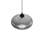 GLOBOSTAR® PERA 206-0010 Μοντέρνο Κρεμαστό Φωτιστικό Οροφής με Ντουί 1 x E27 AC 220-240V IP20 - Μαύρο Φιμέ - Μ30 x Π30 x Υ22cm - Image 7