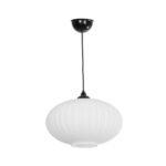 GLOBOSTAR® PERA 206-0011 Μοντέρνο Κρεμαστό Φωτιστικό Οροφής με Ντουί 1 x E27 AC 220-240V IP20 - Λευκό - Μ30 x Π30 x Υ22cm - Image 4