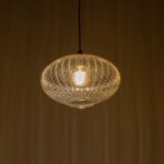 GLOBOSTAR® PERA 206-0012 Μοντέρνο Κρεμαστό Φωτιστικό Οροφής με Ντουί 1 x E27 AC 220-240V IP20 - Mελί - Μ30 x Π30 x Υ22cm - Image 3