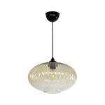 GLOBOSTAR® PERA 206-0012 Μοντέρνο Κρεμαστό Φωτιστικό Οροφής με Ντουί 1 x E27 AC 220-240V IP20 - Mελί - Μ30 x Π30 x Υ22cm - Image 4