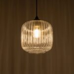 GLOBOSTAR® MELONI 206-0013 Μοντέρνο Κρεμαστό Φωτιστικό Οροφής με Ντουί 1 x E27 AC 220-240V IP20 - Διάφανο - Μ20 x Π20 x Υ24cm - Image 3