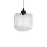 GLOBOSTAR® MELONI 206-0013 Μοντέρνο Κρεμαστό Φωτιστικό Οροφής με Ντουί 1 x E27 AC 220-240V IP20 - Διάφανο - Μ20 x Π20 x Υ24cm - Image 5