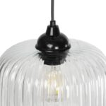 GLOBOSTAR® MELONI 206-0013 Μοντέρνο Κρεμαστό Φωτιστικό Οροφής με Ντουί 1 x E27 AC 220-240V IP20 - Διάφανο - Μ20 x Π20 x Υ24cm - Image 9