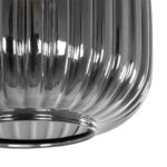 GLOBOSTAR® MELONI 206-0014 Μοντέρνο Κρεμαστό Φωτιστικό Οροφής με Ντουί 1 x E27 AC 220-240V IP20 - Μαύρο Φιμέ - Μ20 x Π20 x Υ24cm - Image 8