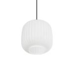 GLOBOSTAR® MELONI 206-0015 Μοντέρνο Κρεμαστό Φωτιστικό Οροφής με Ντουί 1 x E27 AC 220-240V IP20 - Λευκό - Μ20 x Π20 x Υ24cm - Image 6