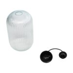 GLOBOSTAR® MELONI 206-0017 Μοντέρνο Κρεμαστό Φωτιστικό Οροφής με Ντουί 1 x E27 AC 220-240V IP20 - Διάφανο - Μ20 x Π20 x Υ38cm - Image 11