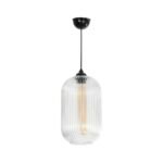 GLOBOSTAR® MELONI 206-0017 Μοντέρνο Κρεμαστό Φωτιστικό Οροφής με Ντουί 1 x E27 AC 220-240V IP20 - Διάφανο - Μ20 x Π20 x Υ38cm - Image 4