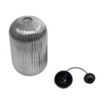 GLOBOSTAR® MELONI 206-0018 Μοντέρνο Κρεμαστό Φωτιστικό Οροφής με Ντουί 1 x E27 AC 220-240V IP20 - Μαύρο Φιμέ - Μ20 x Π20 x Υ38cm - Image 11