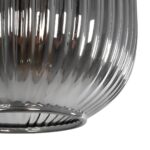 GLOBOSTAR® MELONI 206-0018 Μοντέρνο Κρεμαστό Φωτιστικό Οροφής με Ντουί 1 x E27 AC 220-240V IP20 - Μαύρο Φιμέ - Μ20 x Π20 x Υ38cm - Image 8