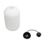 GLOBOSTAR® MELONI 206-0019 Μοντέρνο Κρεμαστό Φωτιστικό Οροφής με Ντουί 1 x E27 AC 220-240V IP20 - Λευκό - Μ20 x Π20 x Υ38cm - Image 11