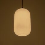 GLOBOSTAR® MELONI 206-0019 Μοντέρνο Κρεμαστό Φωτιστικό Οροφής με Ντουί 1 x E27 AC 220-240V IP20 - Λευκό - Μ20 x Π20 x Υ38cm - Image 3