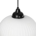 GLOBOSTAR® MELONI 206-0019 Μοντέρνο Κρεμαστό Φωτιστικό Οροφής με Ντουί 1 x E27 AC 220-240V IP20 - Λευκό - Μ20 x Π20 x Υ38cm - Image 9