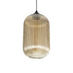 GLOBOSTAR® MELONI 206-0020 Μοντέρνο Κρεμαστό Φωτιστικό Οροφής με Ντουί 1 x E27 AC 220-240V IP20 - Mελί - Μ20 x Π20 x Υ38cm