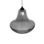 GLOBOSTAR® VERRE 206-0021 Μοντέρνο Κρεμαστό Φωτιστικό Οροφής με Ντουί 1 x E27 AC 220-240V IP20 - Μαύρο Φιμέ - Μ38 x Π38 x Υ34cm - Image 7