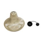 GLOBOSTAR® VERRE 206-0022 Μοντέρνο Κρεμαστό Φωτιστικό Οροφής με Ντουί 1 x E27 AC 220-240V IP20 - Mελί - Μ38 x Π38 x Υ34cm - Image 12