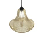 GLOBOSTAR® VERRE 206-0022 Μοντέρνο Κρεμαστό Φωτιστικό Οροφής με Ντουί 1 x E27 AC 220-240V IP20 - Mελί - Μ38 x Π38 x Υ34cm - Image 7