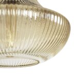 GLOBOSTAR® VERRE 206-0022 Μοντέρνο Κρεμαστό Φωτιστικό Οροφής με Ντουί 1 x E27 AC 220-240V IP20 - Mελί - Μ38 x Π38 x Υ34cm - Image 8