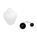 GLOBOSTAR® SKLO 206-0023 Μοντέρνο Κρεμαστό Φωτιστικό Οροφής με Ντουί 1 x E27 AC 220-240V IP20 - Λευκό - Μ22 x Π22 x Υ31cm - Image 12