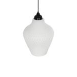 GLOBOSTAR® SKLO 206-0023 Μοντέρνο Κρεμαστό Φωτιστικό Οροφής με Ντουί 1 x E27 AC 220-240V IP20 - Λευκό - Μ22 x Π22 x Υ31cm - Image 7