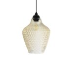 GLOBOSTAR® SKLO 206-0025 Μοντέρνο Κρεμαστό Φωτιστικό Οροφής με Ντουί 1 x E27 AC 220-240V IP20 - Mελί - Μ22 x Π22 x Υ31cm - Image 5